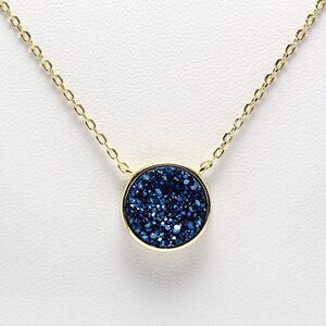 925 Silver DRUZY NECKLACE, DRUZY Pendant, Elegant Druzy Strand Necklace